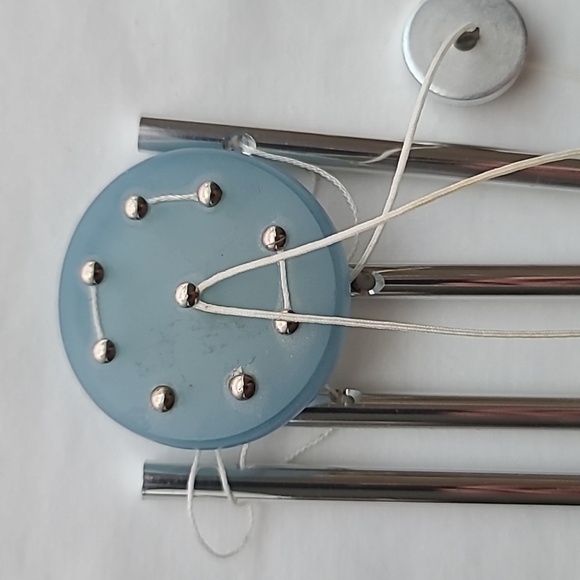 Wind Chimes Blue Dolphin with Weather Resistant Metal Chimes Garden Window Decor - Picture 4 of 7